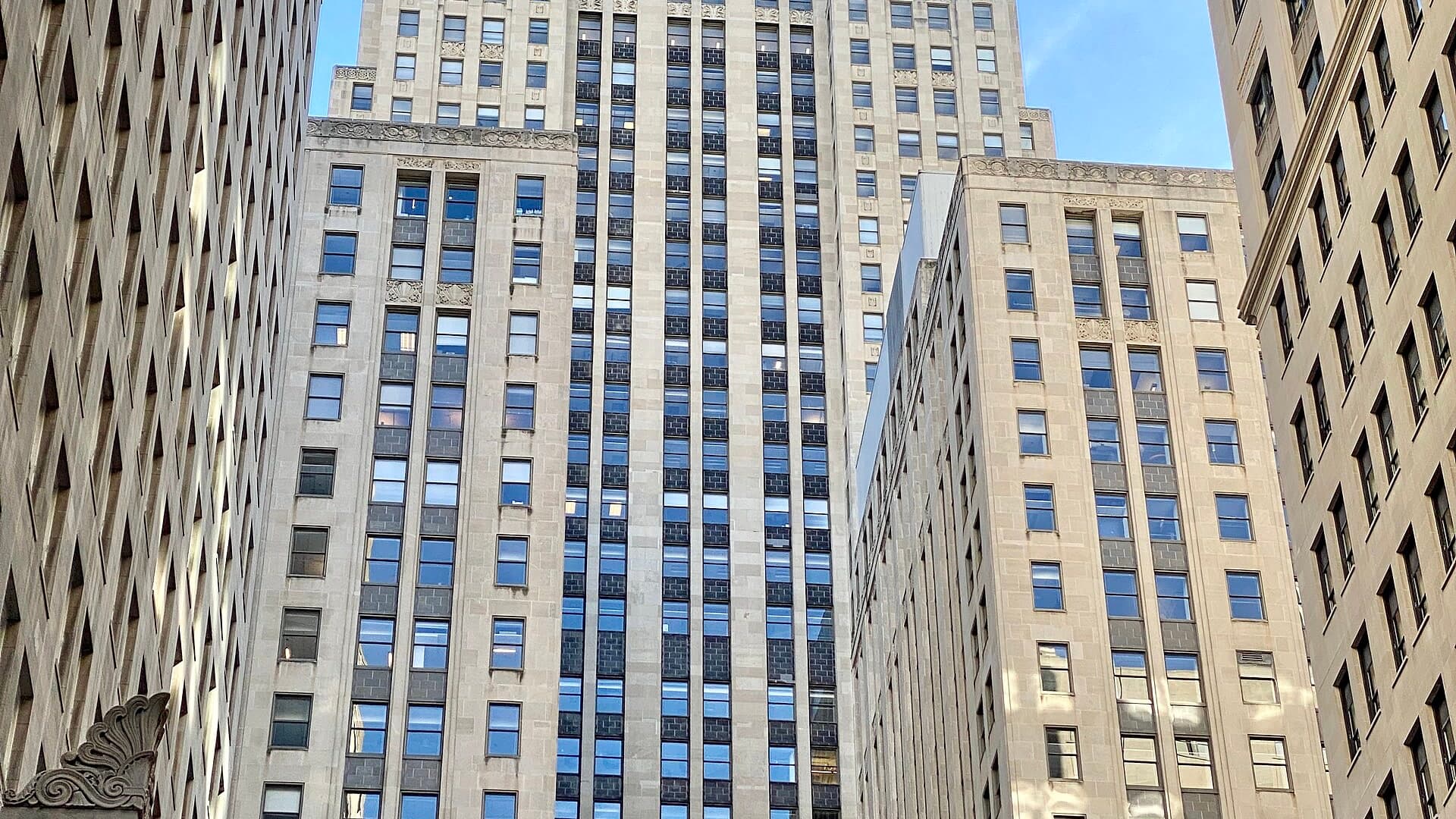 Extérieur du Chicago Board of Trade Building sur LaSalle Street à Chicago
