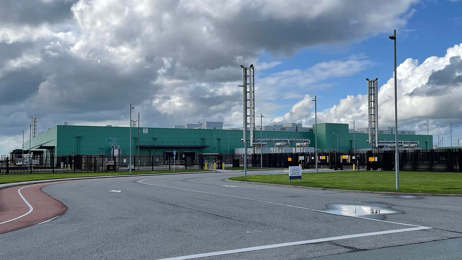 Exterior of Microsoft’s datacenter campus in Middenmeer, the Netherlands.